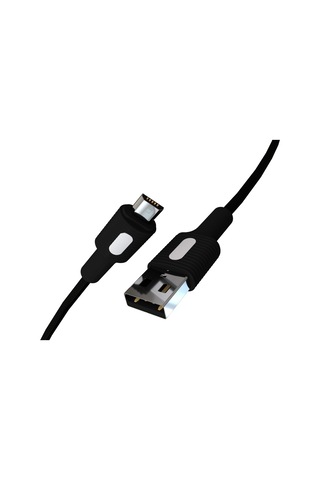 Coral Micro Usb Hızlı Şarj Kablosu Siyah + Beyaz/siyah Uç 150 Cm
