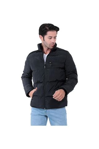 Slazenger NALDO Erkek Mont ST22JE022 500 Siyah