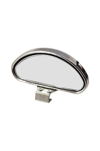 Oto Araç Araba Ayna Ek Kör Nokta Aynası Eğitmen Aynası Krom Oval 10x4 Cm