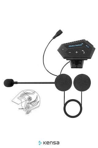 Motosiklet Bluetooth Intercom Su Geçirmez Stereo Dinleme Ve Konuşma Özellikli Kask İçi Kulaklık