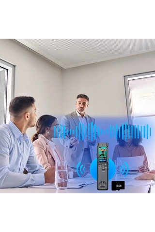 Teltree 32gb Siyah Portatif Ses Kaydedici - Profesyonel Gürültü Azaltma, Tek Tuşla Kayıt, Zamanlı Kayıt Ve Müzik Çalar Fonksiyonları