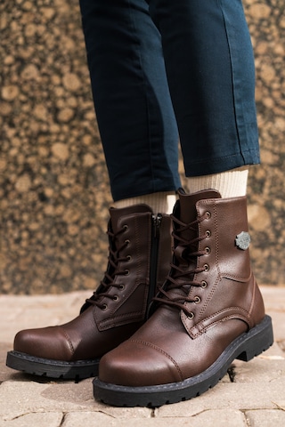 Salvano Era 3pr Kahverengi Erkek Biker Bot 000000000101487713