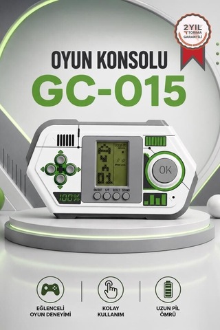 Premium Tuşlu Oynama Oyun Kolu Atari Joystick Tetris Gameboy Gc015 Beyaz