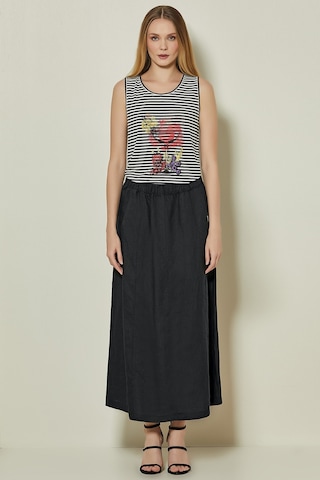 Anvelop Siyah Keten Etek Siyah