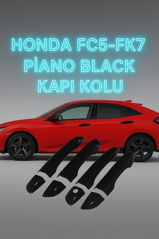 Honda Civic Fc5 Fk7 Piano Black Kapı Kolu Kaplama Elegance