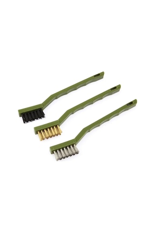 Delo Tehnıkı 3'lü Takım Mini Fırçalar Pirinç, Paslanmaz Çelik, Naylon , 270039 301035442