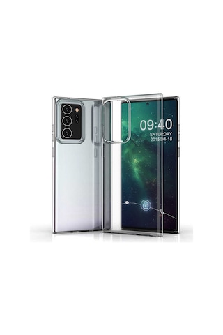 Galaxy Note 20 Ultra Kılıf Şeffaf Ince Ve Esnek Süper Silikon Renksiz