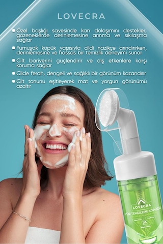 Aloe Vera Yüz Temizleme Köpüğü Gözenek Arındırıcı Derinlemesine Temizlik Canlılık 150 Ml