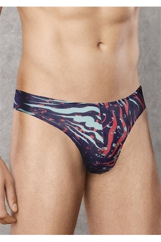 DOREANSE Erkek Zebra Desen String 1406