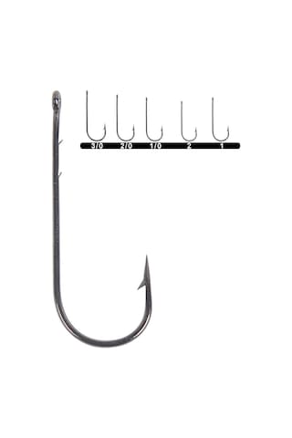 Youvella 1280 Uzun Delikli Lüfer İğnesi 100'lü Kutu Black Nikel No : 2/0