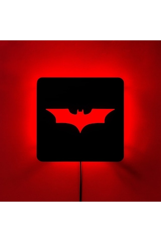 Laaysa 3d Design Batman Rgb Led Yansıtma Duvar Aydınlatması RGB
