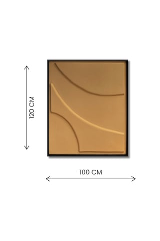 Minimalist Dekorasyon İçin 3d Kum Dokulu Soyut Sanat Tablosu, Evinize Derinlik -50109