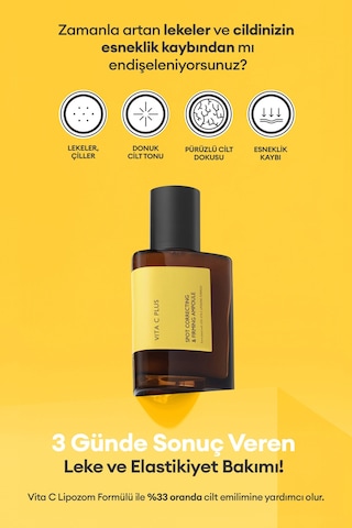 Leke Karşıtı Sıkı Görünüm Sunan C Vitamini Ampulü 75 Ml Vita C Plus Spot Correcting &firming Ampoule