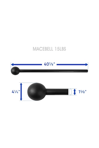Yes4all Rrsa Alaşımlı Çelik Mace Bell Güç Antrenmanı, Omuz, Sap Ve Ön Kol Egzersizleri İçin, D. 6,8 Kg - Tek