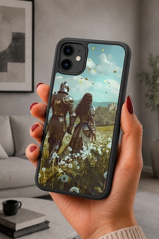 İphone 11 Uyumlu Zırhlışövalye Desenli Kamera Korumalı Darbelere Dayanıklı Kılıf 1186-zırhlışövalye-iphone11