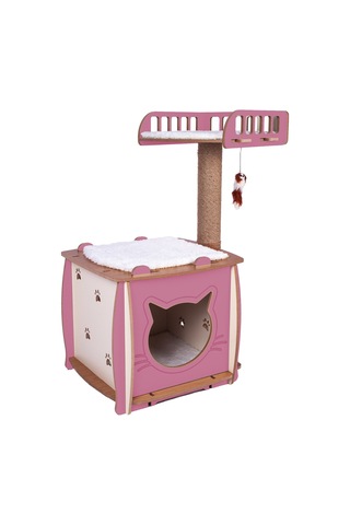 Patihomes Kedi Evi Ve Kedi Tırmalama Evi Yataklı
