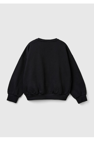 Benetton- Çocuk G Sweatshırt Siyah Siyah