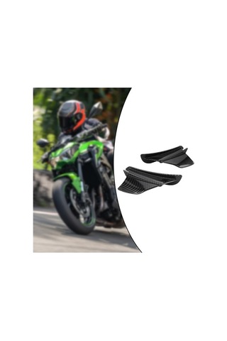 Xianwen Parlak Karbon Fiber Motosiklet Sabit Rüzgar Kanat Seti -