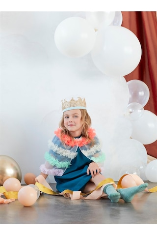 Meri Meri - Neon Tulle Ruffle Capelet - Neon Tüllü Pelerin