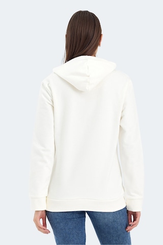 Slazenger Kathy In Kadın Kapüşonlu Ekru Sweatshirt Ekru