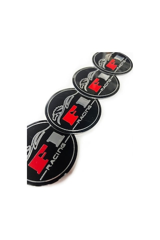 Jant Logosu Jant Göbeği Arması Sticker Amblem F1 Racing 4 Adet 67mm