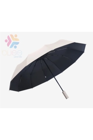 Bliss Umbrella 12 Telli Otomatik Şemsiye Krem