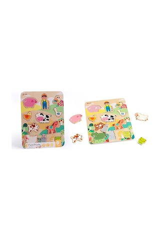 Classic World Ahşap Yapboz - Farm 40070