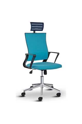 Rigel Başlıklı Ofis Koltuğu Çalışma Koltuğu Turkuaz