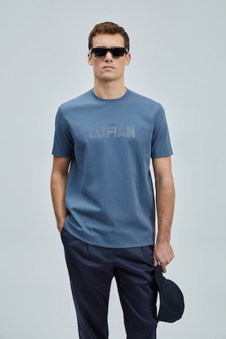 Lufian Erkek T Shirt 111020240 Koyu Mavi Koyu Mavi