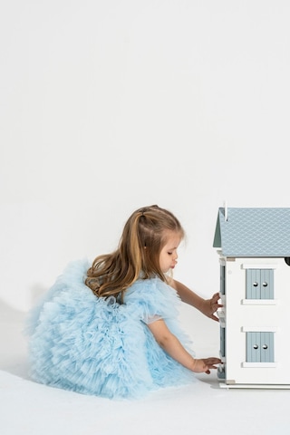 Linola Baby Kids Loli Tütü Etekli Prenses Elbise Mavi