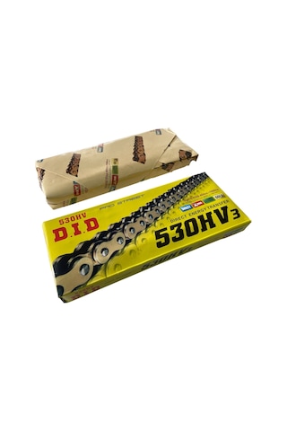 Motosiklet Zincir 530 X 128 Bakla Oringli Gold Did