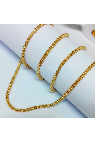 Chavin Gold Sarı 60 Cm. 3 Mm. Erkek Çelik Zincir Ds50 (478257571)