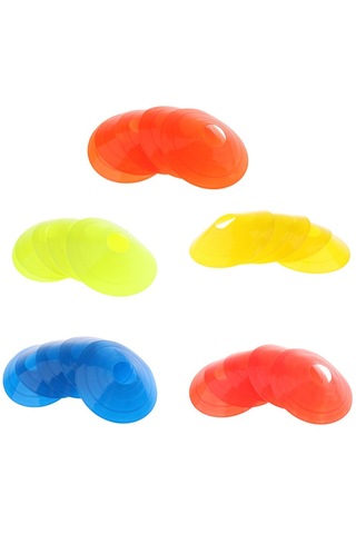 Homyl 5 Adet Futbol Mini Disk Konileri Sınır Turuncu Turuncu Çok Renkli