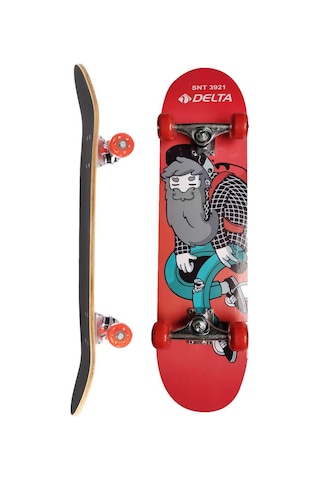 Delta Transparan Silikon Teker Üstü Zımparalı Kaykay - Snt 3921 Çok Renkli