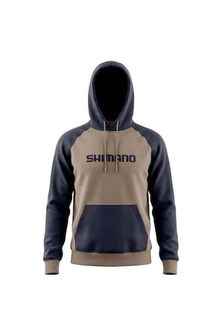 Shimano Wear Hoodie Smoke Gray Kapüşonlu Sweatshirt Hoodie Gri-kahve