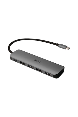 Bix BX07HB Type-C to Type-C 4 Portlu USB 3.0 Çoklayıcı Dönüştürücü Adaptör