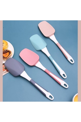 Gri Puntos Silikon Yapışmaz Kek Tereyağı Krem Spatula Yağı Ekmek Kazıyıcı Pişirme Mikser Aracı