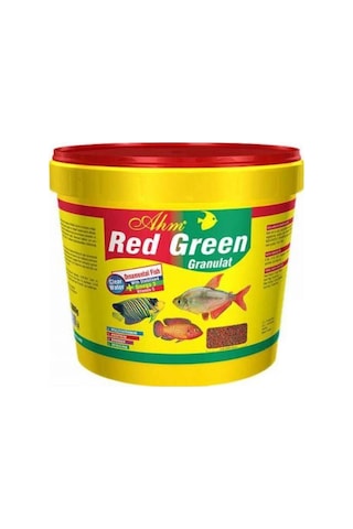 Ahm Red Green Granulat Akvaryum Balık Yemi Açık Yem 250 G