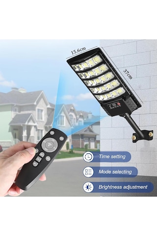 Solar Zemin Lambası Dış Mekan Projektör Led Duvar Lambası Ip67 Su Geçirmez Güçlü Güneş Spot Uzaktan Kumandalı Duvar Lambası Ayarlanabilir Parlaklık Bahçe Avlu Sokak Garajı Beyaz Işık, 1 Adet
