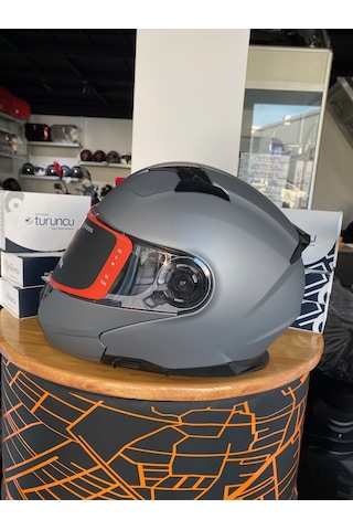 Lazer Golden Çene Açılır Kask Mat Gri