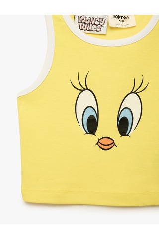 Koton Lisanslı Tweety Baskılı Askılı Atlet Sarı 6skg30109ak