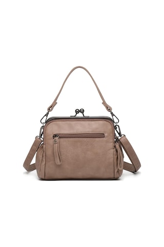 Smart Bags Yıkama Deri Burslu Postacı Kadın Çantası 21-k Barcelona 1903-7 Vizon