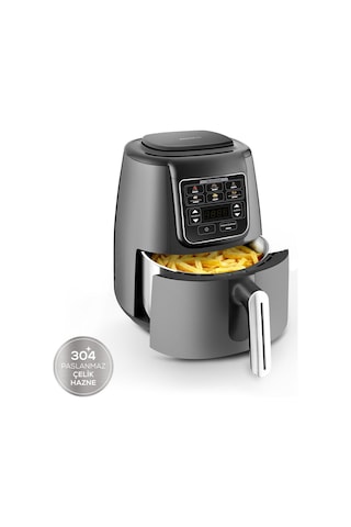Karaca Air Pro Cook 1550 W Köz Steel Xl Çelik Hazneli Airfryer