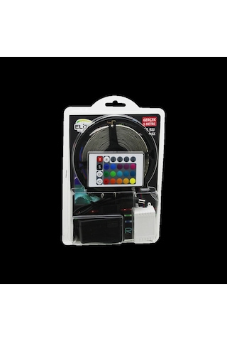 5m Rgb Şerit Led Ip65 Kumandalı Adaptörlü Smd2835 54 Led/m Renkli
