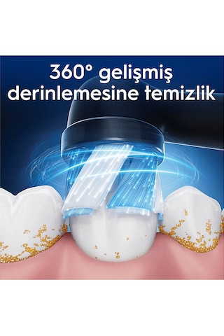Oral B Io Clean 2'li Diş Fırçası Yedek Başlık Siyah