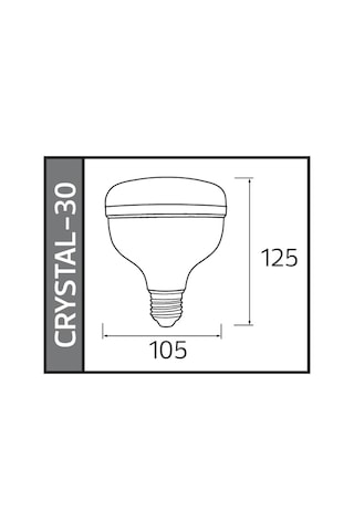 Horoz 30w Crystal-30 Led Torch Ampul 6400k