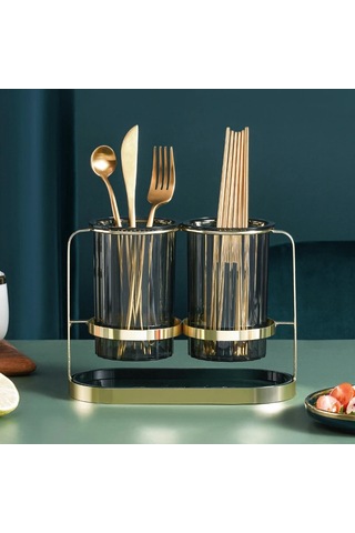 Çok İşlevli Saklama Çubuğu Tutucu Lüks Çatal Bıçak Süzgeci Kaşık Çatal Çubuk Saklama Rafı Diğer