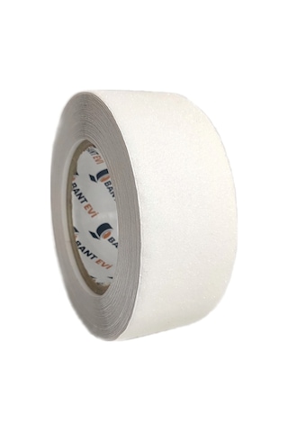 Beyaz Merdiven Kaydırmaz Bant 5cmx25m Beyaz Zemin Kaymaz Bant