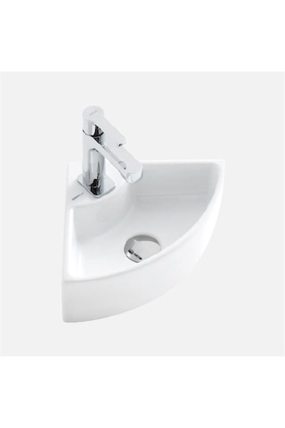 Güral Vit Köşe Puzzle Lavabo 30 CM x 30 CM