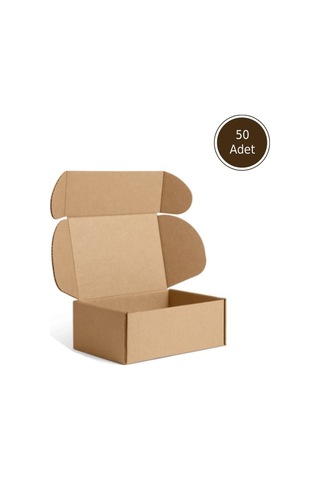 50 Adet 30x20x10 Cm E Dalga E-ticaret Karton Kutu , Kargo Kutusu